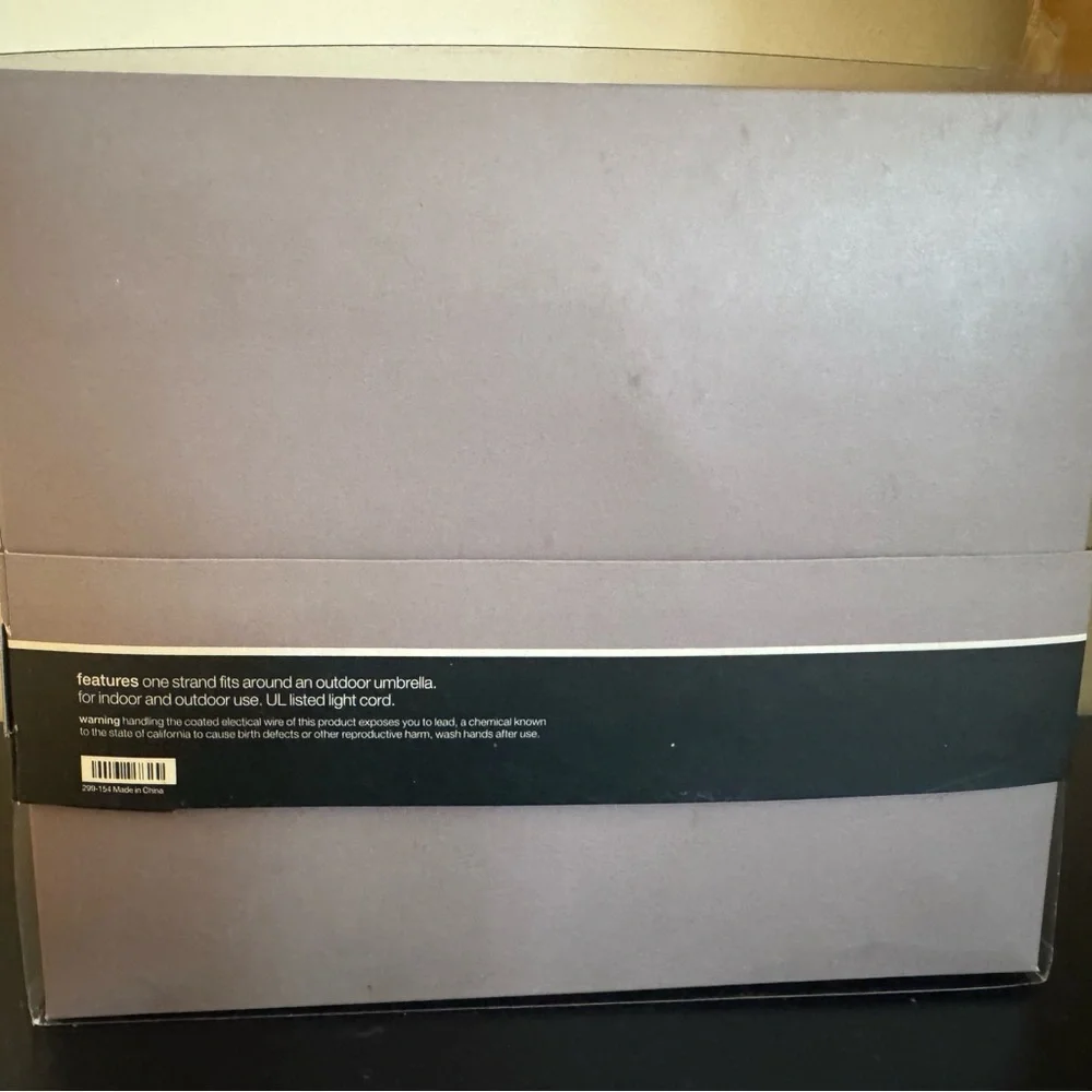 (Brand New Unopened) Crate&Barrel Globe Line Lights - Transparent